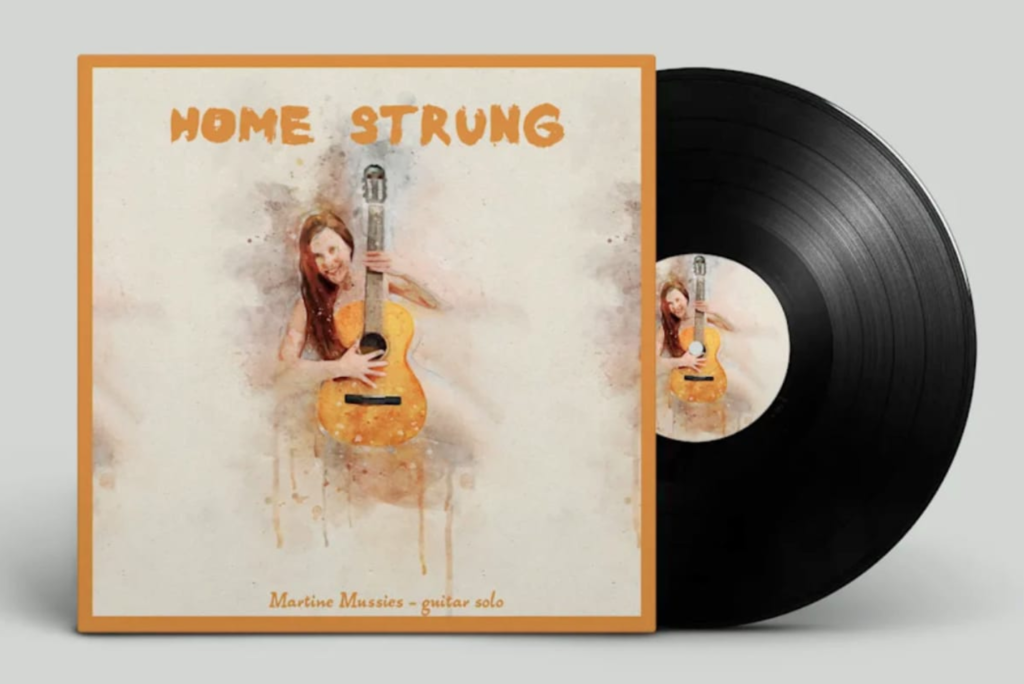 Home Strung - the naked guitar, solo album by Martine Mussies