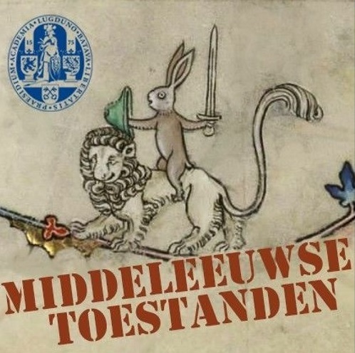 The logo of the Leiden Medievalists' Podcast